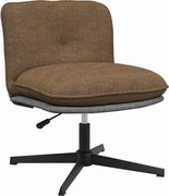 vidaXL Scaun de birou pivotant, gri taupe, material textil