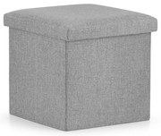 Taburet pliabil gri FURELA L 38 x 38 x 38 cm