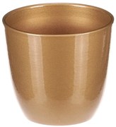 Vase de flori din ceramică Teracotă, diametru 10cm, auriu