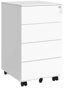 Fiset dulap birou Alb Songmics 39x45x69.4 cm