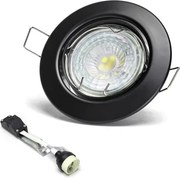 Aigostar - Set de 3 spoturi LED încastrate, 1x GU10/4,5W/230V 6500K, negru