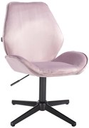 HR350CROSS Scaun Mov din Catifea Bază Neagră