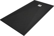 Mexen Stone+ cabină de duș compozit dreptunghiulară 200 x 90 cm, neagră - 44709020