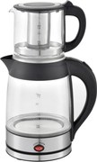 Set fierbator electric plus ceainic Zilan ZLN4858 Argintiu, putere 2200W, capacitate 1.8L si 0.8L