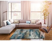 Covor Universal Kalia Abstract, 140 x 200 cm, albastru