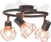vidaXL Lustră cu 3 becuri LED cu filament, 12 W