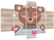Tablou - Ursulețul iubitor (150x105 cm)