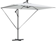 vidaXL Umbrelă de soare Nisipiu 294 x 200 x 270 cm