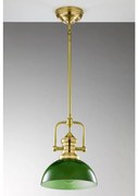 Pendul pe tijă PLATINO Jupiter 2073 1xE27/15W/230V verde/auriu
