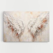 Tablou Canvas, 20x30cm, Dormitor si Living, Moderne, Textura de pictura, White Bloody Wings
