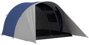 Outsunny Cort de camping familial pentru 3-4 persoane, impermeabil ușor ventilat, ușor de montat, dim. 390L x 315l x 188H cm | Aosom Romania