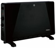 Convector de podea Rosberg R51974E, 2500W, 3 trepte, Termostat, Oprire automata, Negru