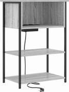 vidaXL Dulap de noapte Gri Sonoma 55 x 31 x 76 cm Lemn compozit