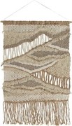 Tapiserie de perete țesută manual din lână și iută, 120×180 cm, „Wave"