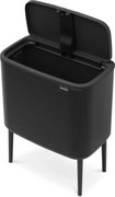 Coș de gunoi negru mat cu senzori de atingere din oțel 36 l Bo Touch Bin – Brabantia