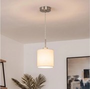 Brilagi - Lustru LED suspendat pe cablu NUBILA 1xE27/60W/230V Ø 14 cm crem