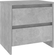 vidaXL Noptieră, gri beton, 45x34,5x44,5 cm, PAL