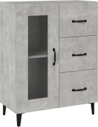 vidaXL Dulap, gri beton, 69,5x34x90 cm, lemn compozit