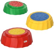 Outsunny Set de 3 Pietre de Sărit Antiderapante și Stivuibile pentru Copii 3-6 Ani, Multicolor | Aosom Romania