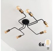 LED Lustră aplicată TUBE 6xE27/15W/230V