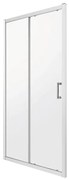 Ușă de duș ZOOMD100 100x190 sticlă transparentă