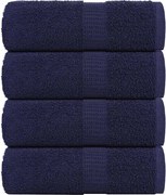 vidaXL Prosoape de baie, FROGN, 4 buc., albastru marin, 30x30 cm, 360 g/m²