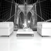 Fototapet - New York City Urban Brooklyn Bridge (254x184 cm)