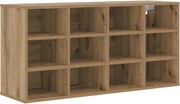 vidaXL Dulap pentru pantofi cu raft Stejar Artizanal 103 x 30 x 51 cm