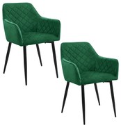 Scaun de masă Sunanda (Verde închis) (2buc). 1069501