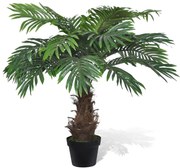 Palmier Cycas artificial cu aspect natural si ghiveci 80 cm