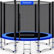 Trambulină de grădină MONZANA cu plasă de siguranță și scară - 305 cm