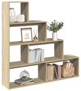 vidaXL Bibliotecă/separator cameră stejar sonoma 143,5x29x143,5cm lemn