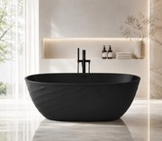 Cada acril freestanding Obsidian Noir, Negru, 170 cm, 5033
