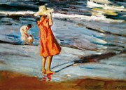 Reproducere Children on the Beach, Sorolla y Bastida, Joaquin