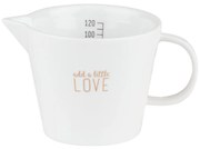 Mlekovka din portelan alb ADD A LITTLE LOVE