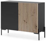 Dulap Lamellito L3  (negru + stejar). 1098814