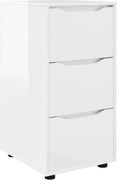 vidaXL Dulap de depozitare Alb lucios 40 x 48 x 81 cm Lemn compozit