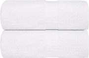 vidaXL Prosoape de oaspeți, FROGN, 2 buc., alb, 30x50 cm, 360 g/m²