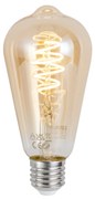 Bec inteligent E27 cu LED, reglabil, ST64, chihlimbar, 4,9 W, 320 lm, 2500 K, Zigbee