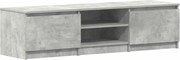 vidaXL Dulap TV, gri beton, 140x40x35,5 cm, lemn prelucrat
