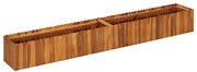vidaXL Strat înălțat de grădină, 200x30x25 cm, lemn masiv de acacia