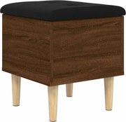 vidaXL Bancă de depozitare, stejar maro, 42x42x46 cm, lemn prelucrat