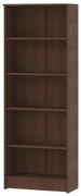 Biblioteca haaus Flint, 4 Polite, Wenge, 70 x 32 x 196 cm