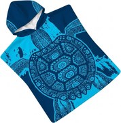 Poncho pentru copii INDIGO albastru