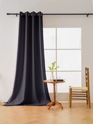 Draperie gri inchis OXFORD 140x250 cm Agatat: Inele metalice