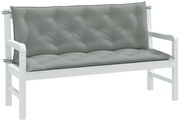 vidaXL Pernă bancă de grădină 2db melanj gri deschis 150x50x7cm textil