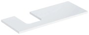 Blat pentru lavoar Geberit One cu decupaj in stanga 120 cm alb lucios