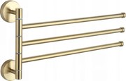 Mexen cuier triplu rotativ pentru prosoape, auriu - 7039243-50