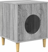vidaXL Casa pentru pisici Gri Sonoma 42,5 x 40 x 53 cm Lemn compozit