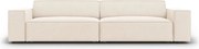 Canapea 3 locuri, Jodie, Micadoni Home, BL, 204x102x70 cm, catifea, bej deschis